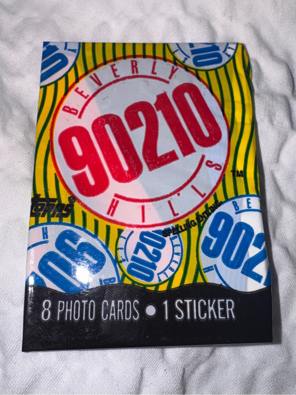 Vintage 1991 Beverly Hills 90210 Photo Card Pack - Red, Yellow, Blue